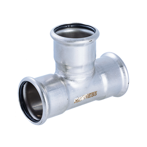 Pressfitting equal tee | EN 1.4404 | AISI 316L